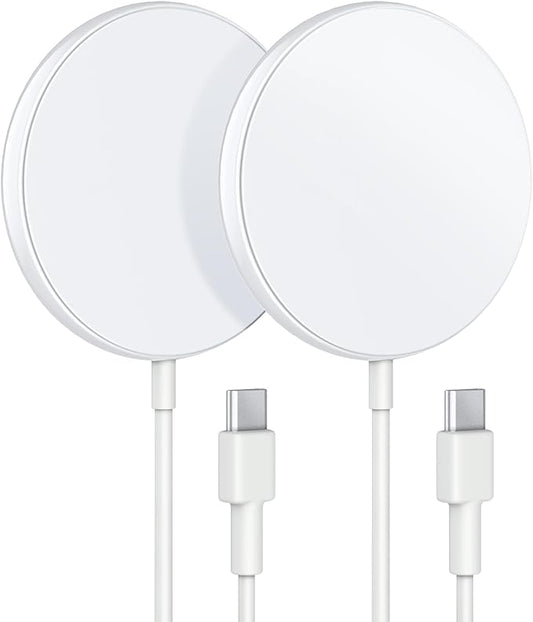 Magnetic Wireless Charger 2-Pack for iPhone Wireless Charger Pad, Max Fast for Magsafe Phone Adapter for iPhone 16/16 Plus/16 Pro/16 Pro Max/15/15 Pro/15 Plus/ 14/13 Series/AirPods Pro 2