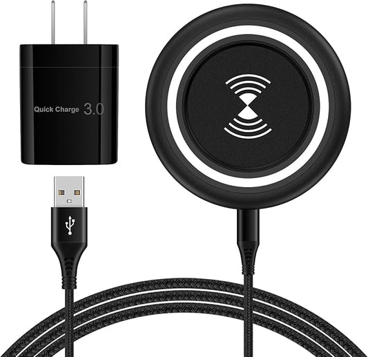 Wireless Charger Fast Charging Pad for Samsung Galaxy S25 Plus S25 Ultra/Edge S24 FE Z Flip7 S23+ S22,Google Pixel 10 Pro XL 10 Pro Fold 9a 8,15W Wireless Charging Station Android Charger with Adapter